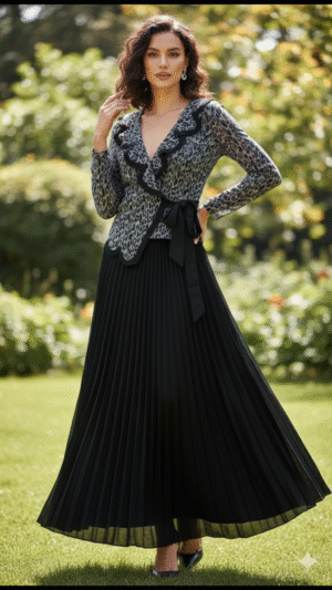 Midnight Leopard Magic-Fit Dress