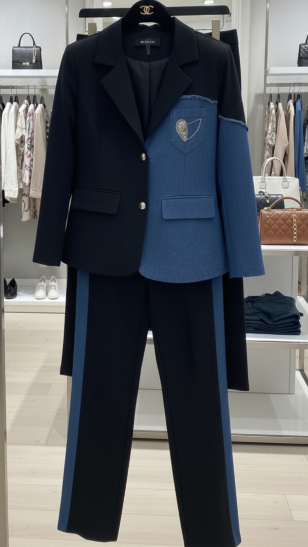 Power Blue Denim 2-Piece Co-Ord Set - Image 2