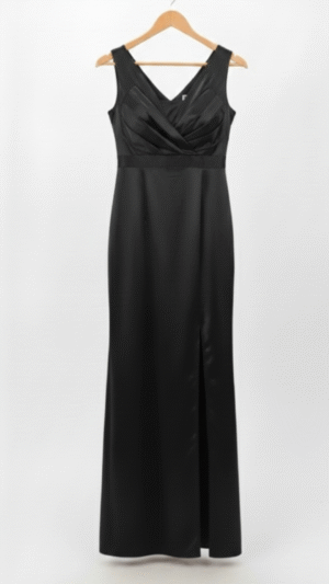 black-sleeveless-wrap-detail-maxi-dress