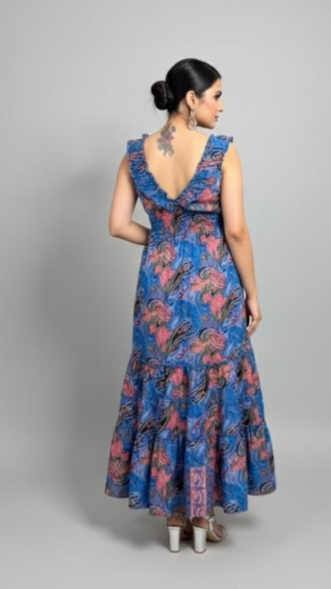 Floral Breeze Printed Tiered Maxi Dress - Image 2